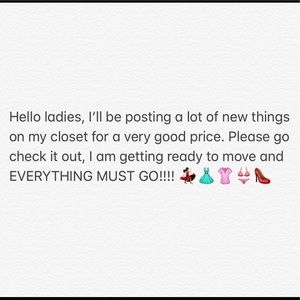 👠👚💃🏻👗👙 EVERYTHING MUST GO